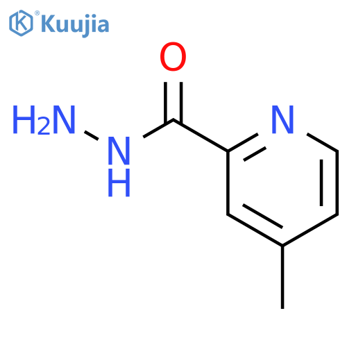 2-Pyridinecarboxylicacid, 4-methyl-, hydrazide structure