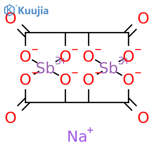 Sodium Antimonyl L-Tartrate structure