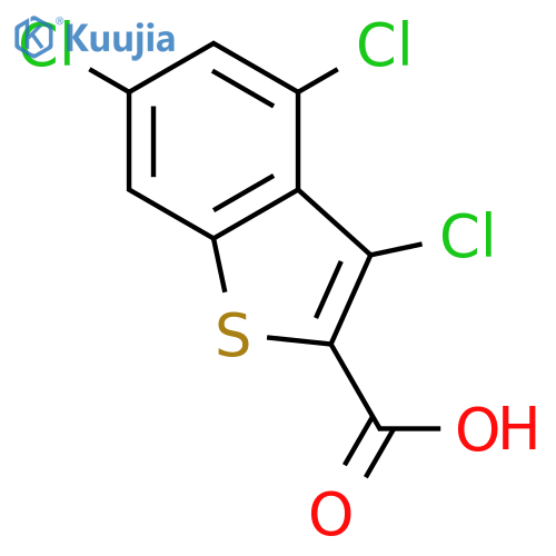 3,4,6-Trichloro-1-benzothiophene-2-carboxylic Acid structure
