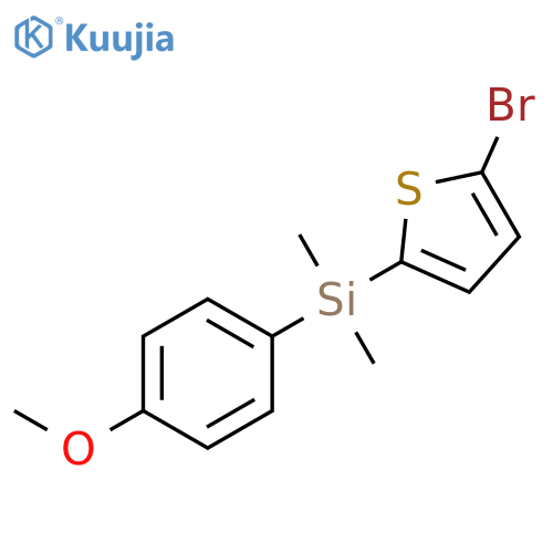 Silane, (5-bromo-2-thienyl)(4-methoxyphenyl)dimethyl- structure