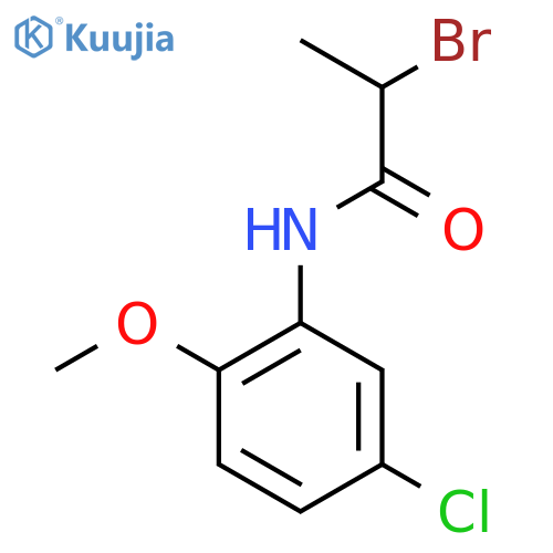 2-Bromo-N-(5-chloro-2-methoxyphenyl)propanamide structure