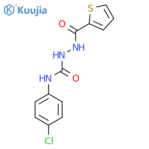 1-(4-Chlorophenyl)-3-(thiophene-2-carbonylamino)urea structure