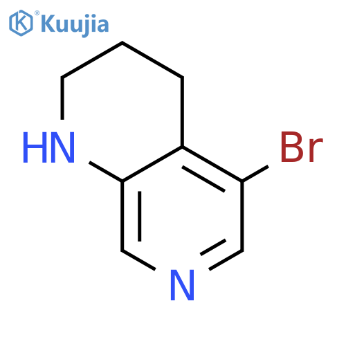 5-Bromo-1,2,3,4-tetrahydro-1,7-naphthyridine structure