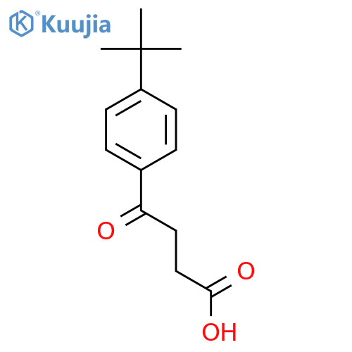 4-(4-tert-butylphenyl)-4-oxobutanoic acid structure