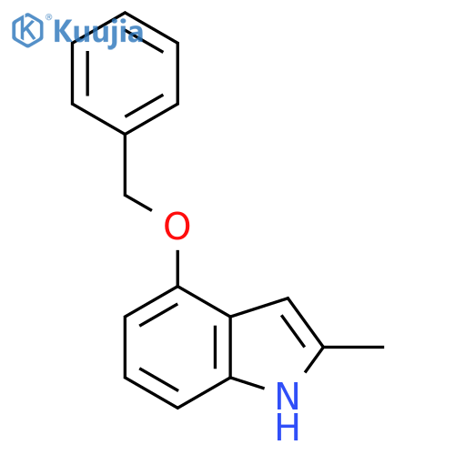 2-Methyl-4-[(phenylmethyl)oxy]-1H-indole structure
