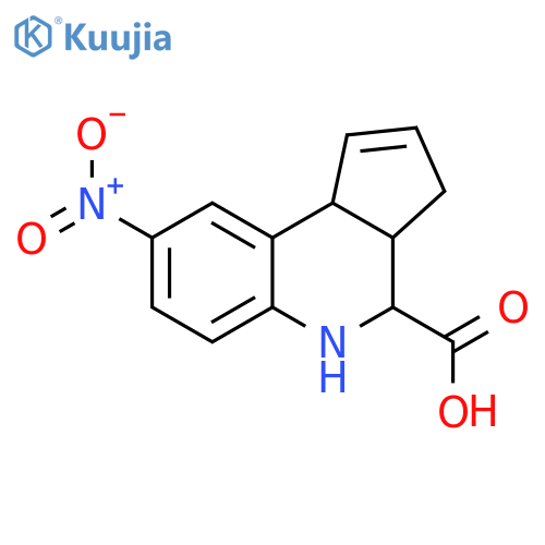 8-Nitro-3a,4,5,9b-tetrahydro-3H-cyclopentacquinoline-4-carboxylic Acid structure