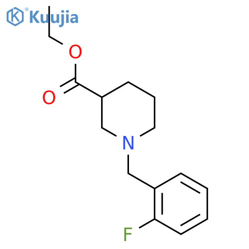 Ethyl 1-(2-fluorobenzyl)piperidine-3-carboxylate structure