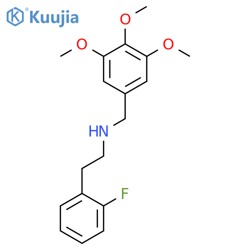 2-(2-fluorophenyl)-N-(3,4,5-trimethoxybenzyl)ethanamine structure