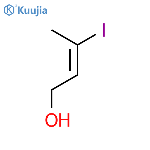 2-Buten-1-ol, 3-iodo-, (2Z)- structure