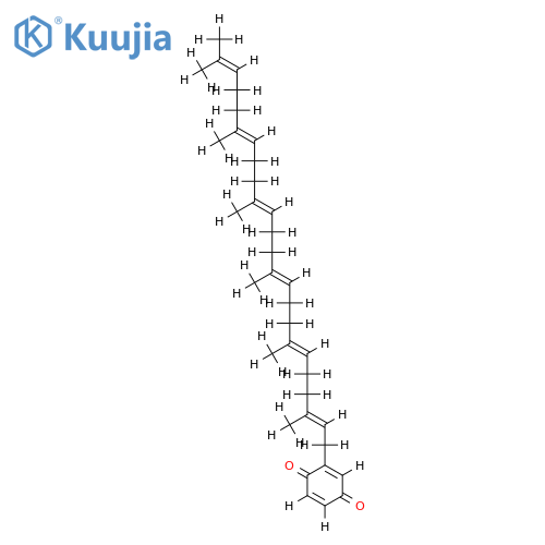 2-((2E,6E,10E,14E,18E,22E)-3,7,11,15,19,23-hexamethyltetracosa-2,6,10,14,18,22-hexaenyl)-1,4-benzoquinone structure