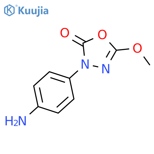 3-(4-Aminophenyl)-5-methoxy-1,3,4-oxadiazol-2(3H)-one structure