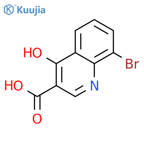 8-Bromo-4-hydroxyquinoline-3-carboxylic acid structure