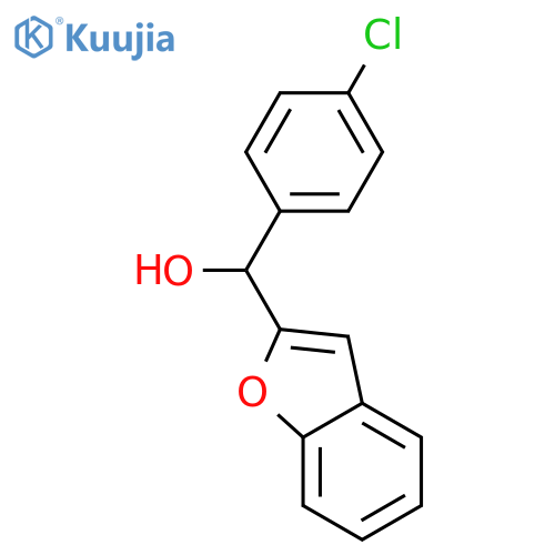 (1-benzofuran-2-yl)(4-chlorophenyl)methanol structure