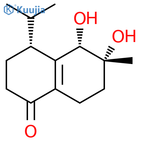 1(2H)-Naphthalenone, 3,4,5,6,7,8-hexahydro-5,6-dihydroxy-6-methyl-4-(1-methylethyl)-, (4R,5S,6R)- structure