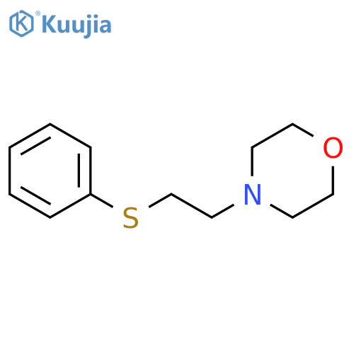 4-(2-phenylsulfanylethyl)morpholine structure