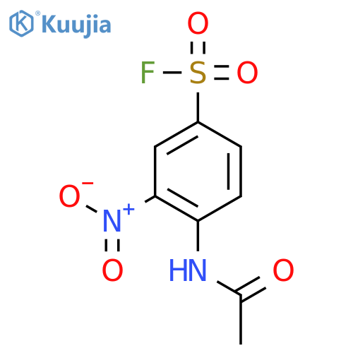 Benzenesulfonyl fluoride, 4-(acetylamino)-3-nitro- structure