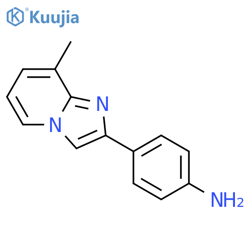 4-{8-methylimidazo[1,2-a]pyridin-2-yl}aniline structure