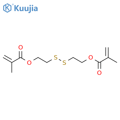 2-Propenoic acid,2-methyl-, 1,1'-(dithiodi-2,1-ethanediyl) ester structure