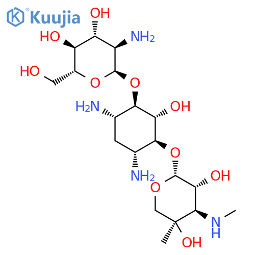 D-Streptamine,O-2-amino-2-deoxy-a-D-glucopyranosyl-(1&reg;4)-O-[3-deoxy-4-C-methyl-3-(methylamino)-b-L-arabinopyranosyl-(1&reg;6)]-2-deoxy- structure