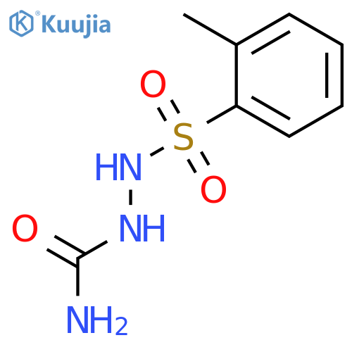 Benzenesulfonic acid, methyl-, 2-(aminocarbonyl)hydrazide structure