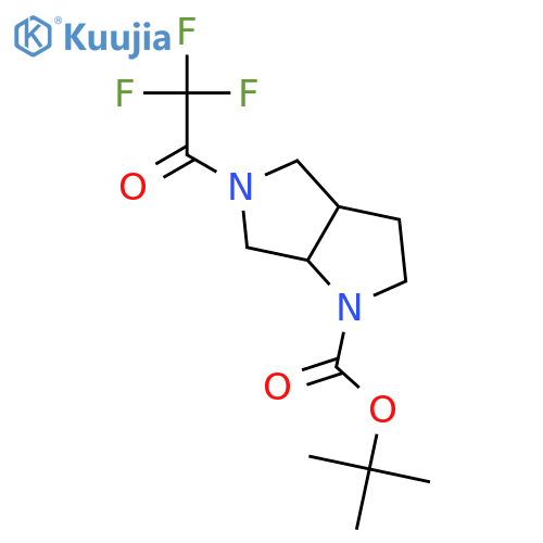 (3aS,6aS)-tert-Butyl 5-(2,2,2-trifluoroacetyl)hexahydropyrrolo[3,4-b]pyrrole-1(2H)-carboxylate structure