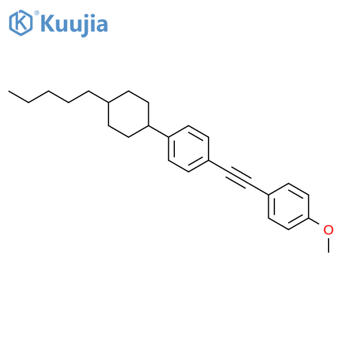 TRANS-1-(2-(4-METHOXYPHENYL)ETHYNYL)-4-(4-PENTYLCYCLOHEXYL)BENZENE structure