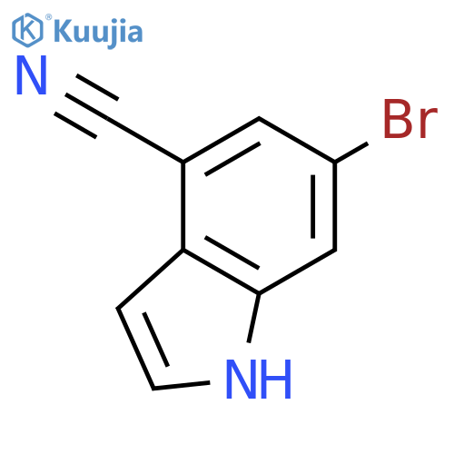 6-Bromo-1H-indole-4-carbonitrile structure