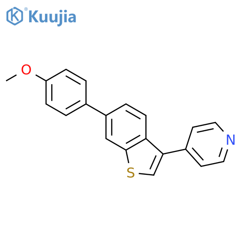 PYRIDINE, 4-[6-(4-METHOXYPHENYL)BENZO[B]THIEN-3-YL]- structure