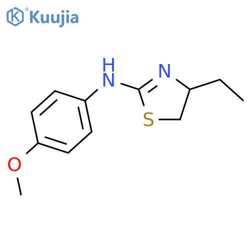 4-ethyl-N-(4-methoxyphenyl)-4,5-dihydro-1,3-thiazol-2-amine structure
