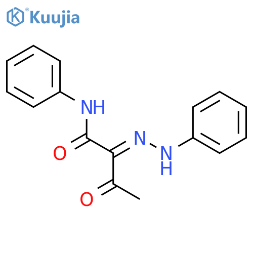 Butanamide, 3-oxo-N-phenyl-2-(phenylhydrazono)- structure