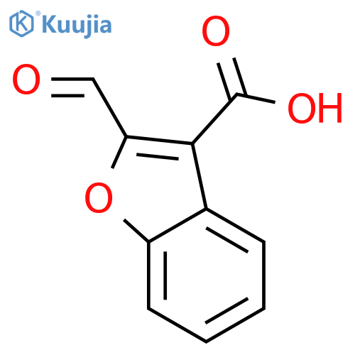 2-formyl-1-benzofuran-3-carboxylic acid structure