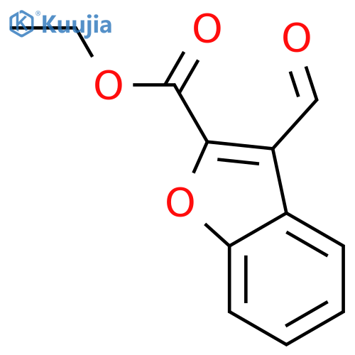 ethyl 3-formyl-1-benzofuran-2-carboxylate structure