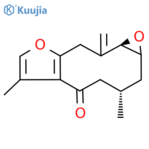 (6R,8S,9S)-3,6-Dimethyl-8,9-epoxy-10-methylene-6,7,8,9,10,11-hexahydrocyclodeca[b]furan-4(5H)-one structure