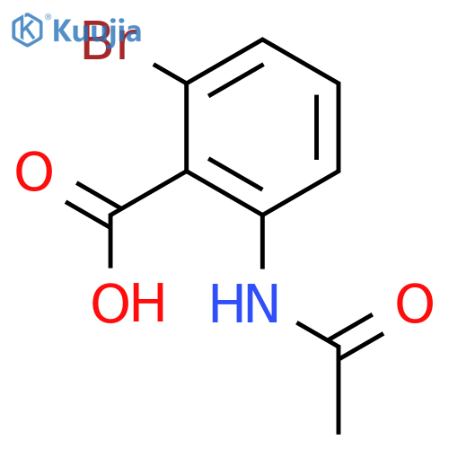 2-bromo-6-acetamidobenzoic acid structure