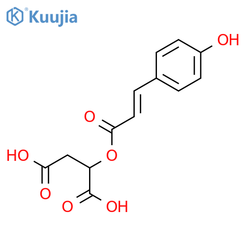 Butanedioic acid, [[3-(4-hydroxyphenyl)-1-oxo-2-propenyl]oxy]- structure