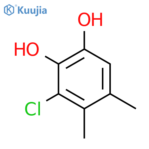 1,2-Benzenediol, 3-chloro-4,5-dimethyl- structure
