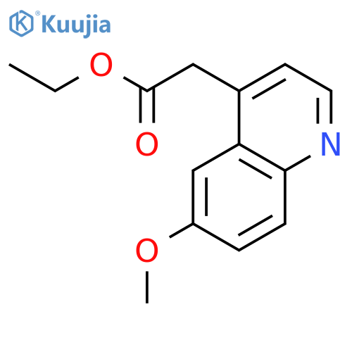 ethyl 2-(6-methoxyquinolin-4-yl)acetate structure