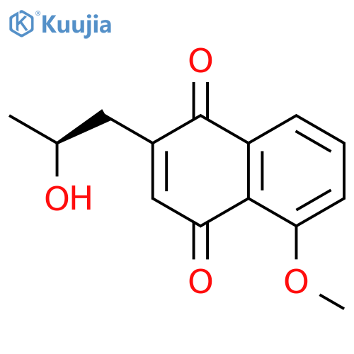 1,4-Naphthalenedione, 2-[(2S)-2-hydroxypropyl]-5-methoxy- structure