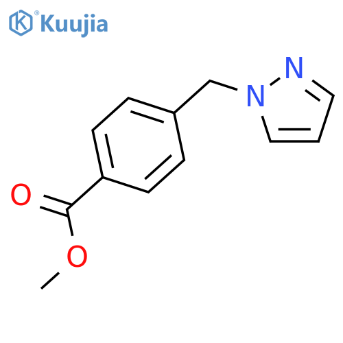 methyl 4-(1H-pyrazol-1-ylmethyl)benzoate structure