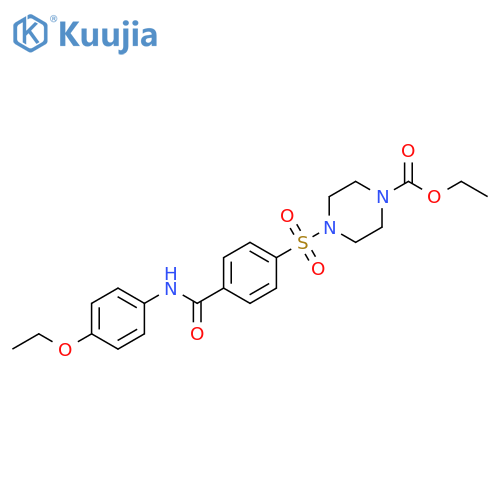 ethyl 4-{4-[(4-ethoxyphenyl)carbamoyl]benzenesulfonyl}piperazine-1-carboxylate structure