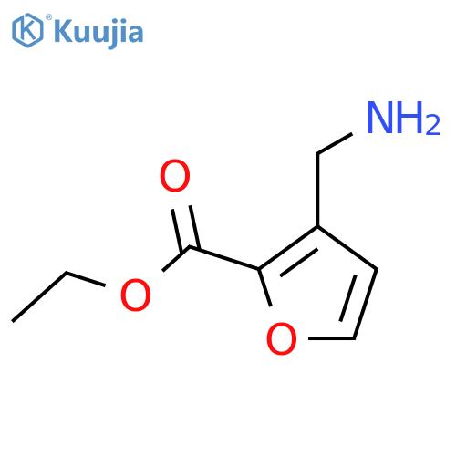 2-Furancarboxylicacid,3-(aminomethyl)-,ethylester(9CI) structure