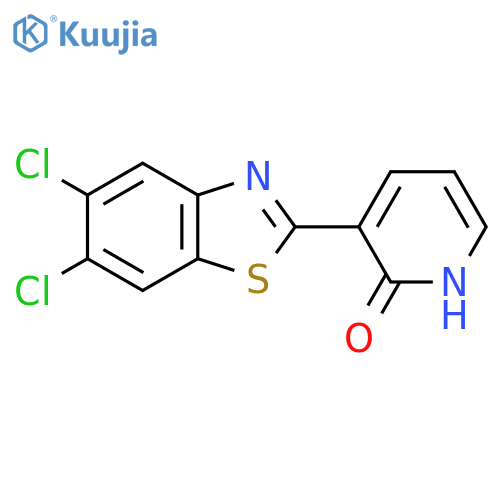 3-(5,6-dichloro-1,3-benzothiazol-2-yl)-2(1H)-pyridinone structure