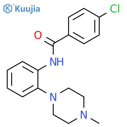 4-chloro-N-[2-(4-methylpiperazin-1-yl)phenyl]benzamide structure