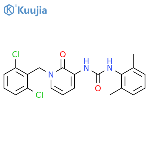3-{1-[(2,6-dichlorophenyl)methyl]-2-oxo-1,2-dihydropyridin-3-yl}-1-(2,6-dimethylphenyl)urea structure