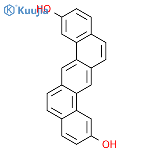 2,9-Dihydroxy-dibenz[a,h]anthracen structure