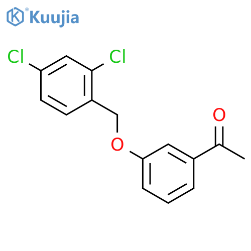 1-{3-(2,4-Dichlorobenzyl)oxyphenyl}-1-ethanone structure