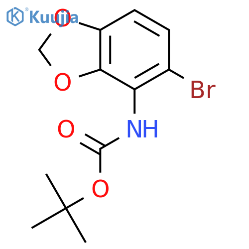 Tert-Butyl (5-bromobenzo[d][1,3]dioxol-4-yl)carbamate structure