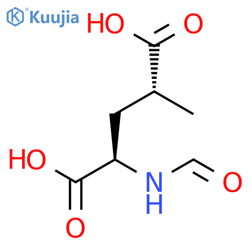 D-GLUTAMIC ACID, N-FORMYL-4-METHYL-, (4R)- structure