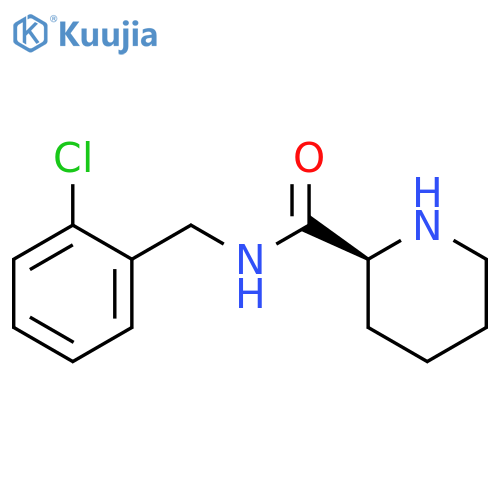 2-PIPERIDINECARBOXAMIDE, N-[(2-CHLOROPHENYL)METHYL]-, (2S)- structure