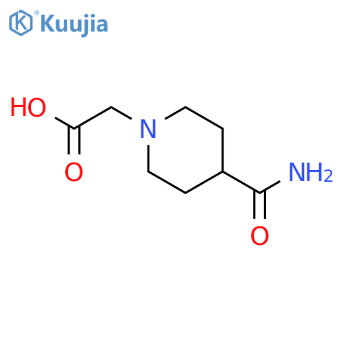 2-(4-carbamoylpiperidin-1-yl)acetic acid structure